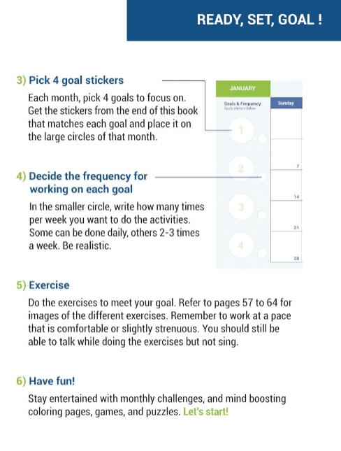 Ready Set Goal — how to use steps 3 to 6